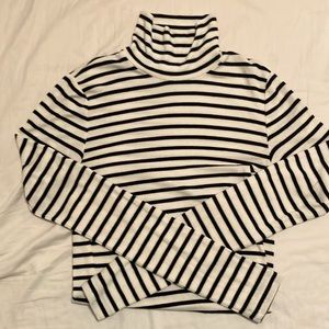 Wilfred Only / Huet Turtleneck S striped oak/black